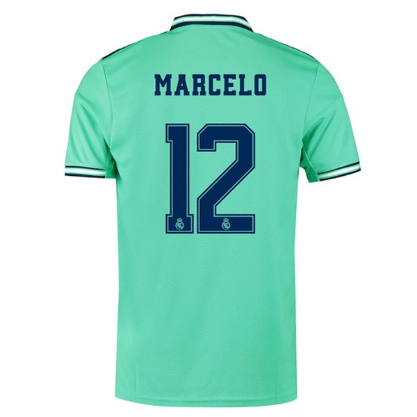 Camiseta Real Madrid NO.12 Marcelo 3ª 2019-2020 Verde